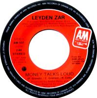 Leyden Zar: Money Talks Loud Canada 7-inch