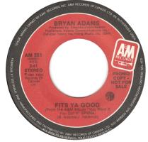Bryan Adams: Fits Ya Good Canada promo 7-inch