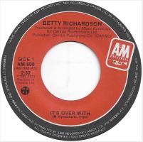Betty Richardson: It's Over With Canada 7-inch