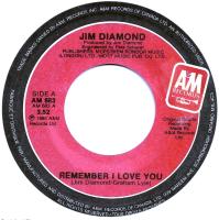 Jim Diamond: Remember I Love You Canada 7-inch