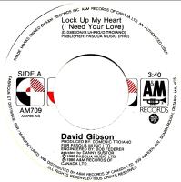 David Gibson: Lock Up My Heart Canada 7-inch
