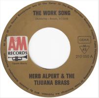 Herb Alpert & the Tijuana Brass: The Work Song Germany 7-inch