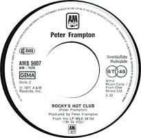Peter Frampton: Rocky's Hot Club Germany promo 7-inch