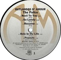 Police: Outlandos d'Amour US vinyl album pressed by Monarch Records