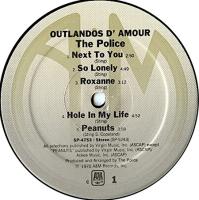 Police: Outlandos d'Amour pressed by Columbia Records, Carrollton, GA