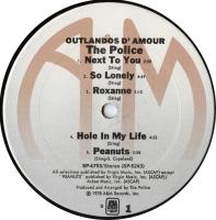 Police: Outlandos d'Amour US album pressed by Columbia Records, Pitman, NJ