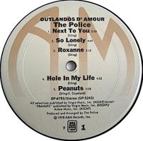 Police: Outlandos d'Amour US album pressed by Columbia Records, Terre Haute, IN