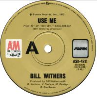 Bill Withers: Use Me Australia 7-inch
