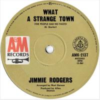 Jimmie Rodgers: What a Strange Town Australia 7-inch