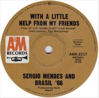 Sergio Mendes & Brasil '66: With a Little Help From My Friends Australia 7-inch