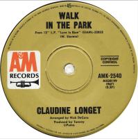 Claudine Longet: Walk In the Park Australia 7-inch