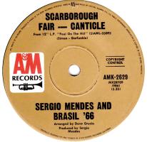 Sergio Mendes & Brasil '66: Scarborough Fair--Canticle Australia 7-inch