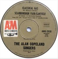 Alan Copeland: Classical Gas/Scarborough Fair Australia 7-inch