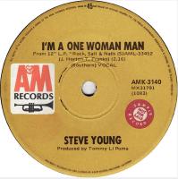 Steve Young: I'm a One Woman Man Australia promo 7-inch