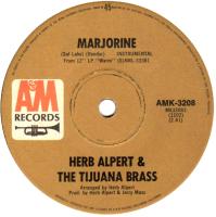 Herb Alpert & the Tijuana Brass: Marjorine Australia 7-inch