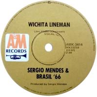 Sergio Mendes & Brasil '66: Wichita Lineman Australia 7-inch