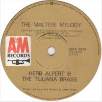 Herb Alpert & the Tijuana Brass: Maltese Melody Australia 7-inch