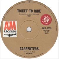 Carpenters: Ticket to Ride Australia promo 7-inch