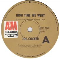 Joe Cocker: High Time We Went australia 7-inch
