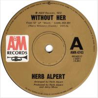 Herb Alpert & the Tijuana Brass: Without Her Australia 7-inch