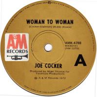 Joe Cocker: Woman to Woman Australia 7-inch