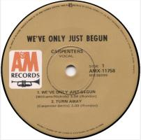 Carpenters: We've Only Just Begun Australia 7-inch EP