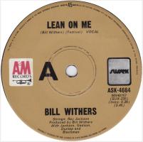 Bill Withers: Lean On Me Australia 7-inch