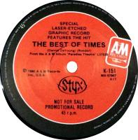 Styx: The Best Of Times Australia 7-inch