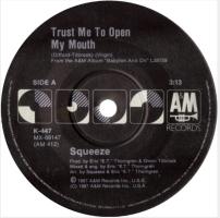 Squeeze: Trust Me to Open My Mouth Australia 7-inch