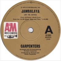Carpenters: Jambalaya Australia 7-inch