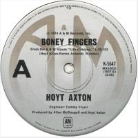 Hoyt Axton: Boney Fingers Australia 7-inch