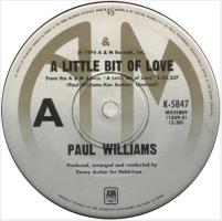 Paul Williams: A Little Bit Of Love Australia 7-inch