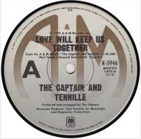 Captain & Tennille: Love Will Keep Us Together Australia 7-inch