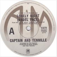 Captain & Tennille: Lonely Night (Angle Face) Australia 7-inch