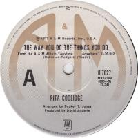 Rita Coolidge: The Way You Do the Things You Do Australia 7-inch