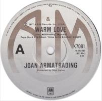 Joan Armatrading: Warm Love Australia 7-inch