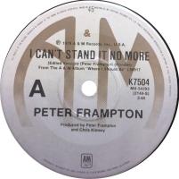 Peter Frampton: I Can't Stand It No More Australia 7-inch