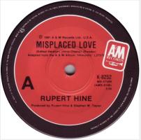 Rupert Hine: Misplaced Love Australia 7-inch