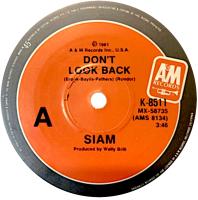 Siam: Don't Look Back Australia 7-inch