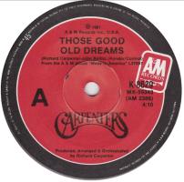 Carpenters: Those Good Old Dreams Australia 7-inch
