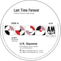Squeeze: Last Time Forever Australia 7-inch