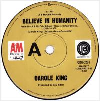 Carole King: Believe In Humanity Australia 7-inch