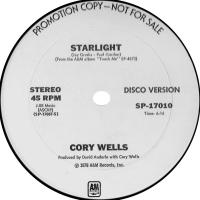 Cory Wells: Starlight US promo 12-inch