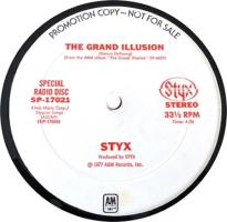 Styx: The Grand Illusion US promo 12-inch