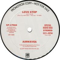 Airwaves: Love Stop US promo 12-inch