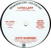 Gato Barbieri: Latin Lady US promo 12-inch