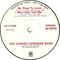 Tarney/Spencer Band: No Time to Lose US promo 12-inch