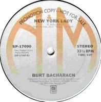 Burt Bacharach: New York Lady US promo 12-inch