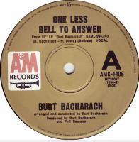 Burt Bacharach: One Less Bell to Answer Australia 7-inch