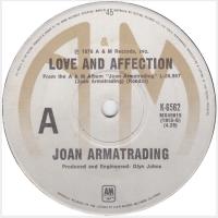 Joan Armatrading: Love and Affection Australia 7-inch